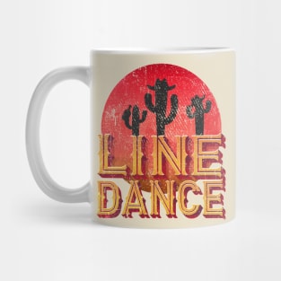 Vintage Line Dance Western Dance Logo Mug